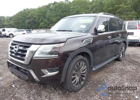 2021 Nissan Armada Platinum 4Wd из США, поврежденный, VIN JN8AY2DBXM9792751